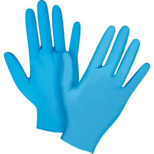Emballages de gants jetables pour machine distributrice, Petit, Nitrile, 4,5 mils, Sans poudre, Bleu, Classe 2 Groupe Belzile Dickner