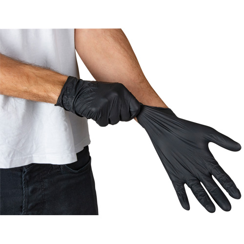 Vending Pack Disposable Gloves, Small, Nitrile, 5-mil, Powder-Free, Black, Class 2 Groupe Belzile Dickner