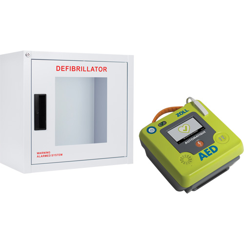 Ensemble armoire murale et d&eacute;fibrillateur AED 3, Automatique, Anglais, Classe 4 Groupe Belzile Dickner