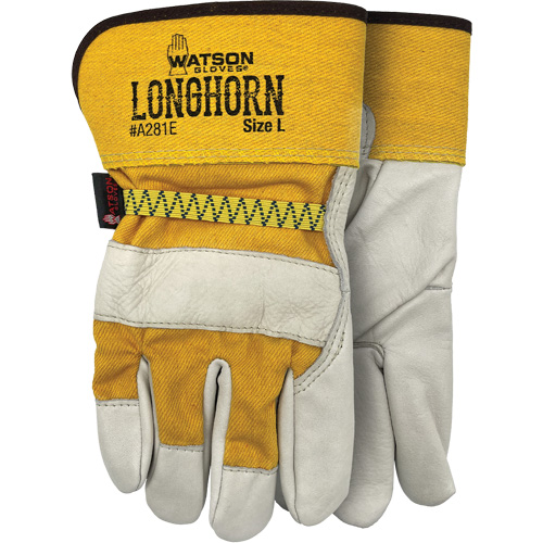 Longhorn Fitters Gloves, X-Large, Grain Cowhide Palm Groupe Belzile Dickner