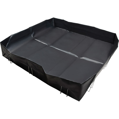 Berme &agrave; support en fil m&eacute;tallique, Capacit&eacute; 748 gal. US, 10' la x 10' lo x 12" h, Support en L Groupe Belzile Dickner