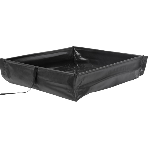 Collapsible Roll-Up Spill Berm, 60 US gal. Capacity, 4' W x 4' L x 6" H Groupe Belzile Dickner