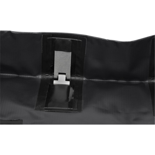 Collapsible Berm, 538.5 US gal. Capacity, 12' W x 12' L x 6" H, Snap-Up Bracket Groupe Belzile Dickner