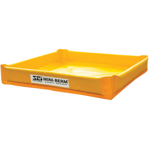 Yellow PVC Mini-Berm, 34 US gal. Capacity, 3' W x 3' L x 6" H Groupe Belzile Dickner