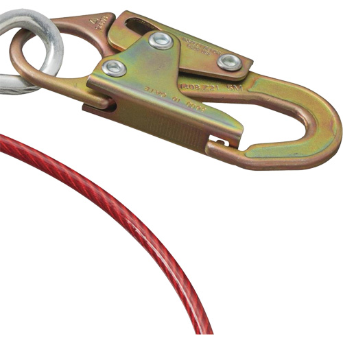 AS-21210-6 6' Cable Anchor with Snap Hook & O-Ring, Sling, Temporary Use Groupe Belzile Dickner