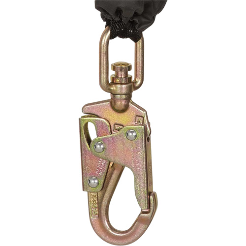 SRL-73302-10LE Self-Retracting Lifeline, 10', Galvanized Steel, Swivel Groupe Belzile Dickner