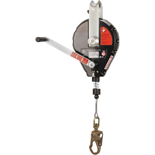 SRL-73303-60 Cable Self-Retracting Lifeline with Recovery, 60', Galvanized Steel, Swivel Groupe Belzile Dickner
