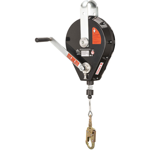 SRL-73303-96 Cable Self-Retracting Lifeline with Recovery, 96', Galvanized Steel, Swivel Groupe Belzile Dickner