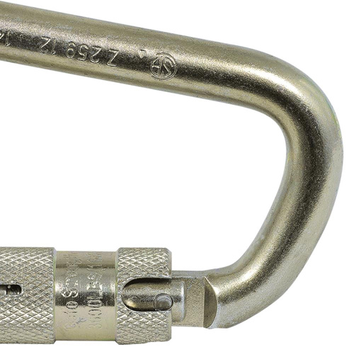 CP-03015-1 Zinc Plated Carabiner with 1" Gate Opening, Steel Groupe Belzile Dickner