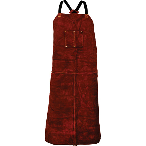 Tillman&reg; 3842 Cowhide Apron, Bib, 42" L, Brown Groupe Belzile Dickner