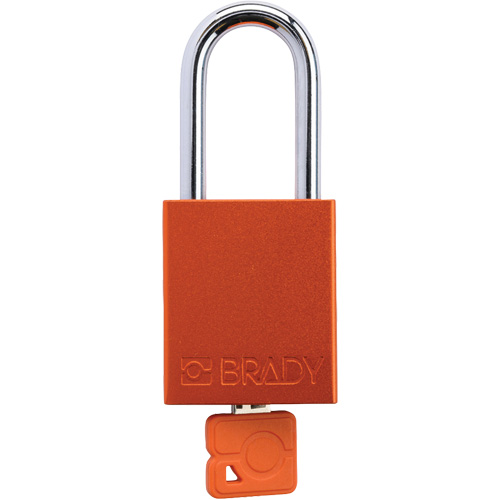 Cadenas de verrouillage de s&eacute;curit&eacute; Velocity Plus, Orange, Cl&eacute;s identiques, Aluminium, Largeur de 1-1/2" Groupe Belzile Dickner