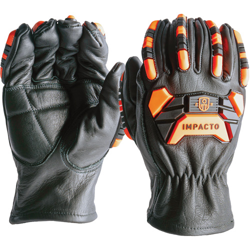 Impact & Cut Protection Gloves, 7, Cowhide Palm Groupe Belzile Dickner