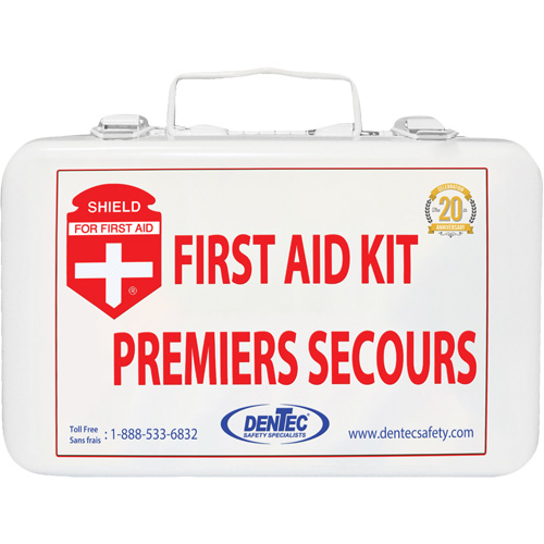 Trousse de premiers soins Shield, R&eacute;pond ou surpasse la norme CSA Z1220-24 type 1 individuelle, Personnel (1 travailleur) Groupe Belzile Dickner