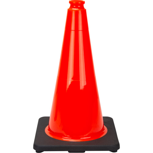 C&ocirc;ne de signalisation de premi&egrave;re qualit&eacute;, 18", Orange Groupe Belzile Dickner