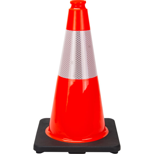 Premium Traffic Cone, 18", Orange, 6" Reflective Collar(s) Groupe Belzile Dickner
