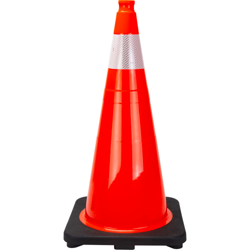 Premium Traffic Cone, 28", Orange, 4" Reflective Collar(s) Groupe Belzile Dickner