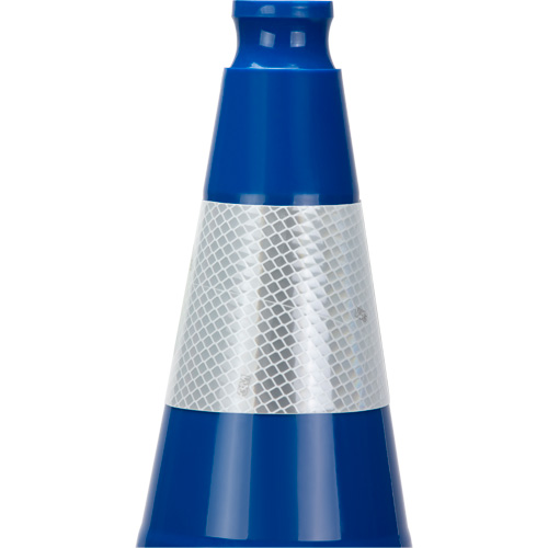 Premium Traffic Cone, 28", Blue, 4" Reflective Collar(s) Groupe Belzile Dickner