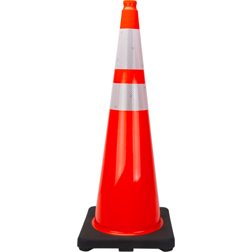 Premium Traffic Cone, 36", Orange, 4" & 6" Reflective Collar(s) Groupe Belzile Dickner