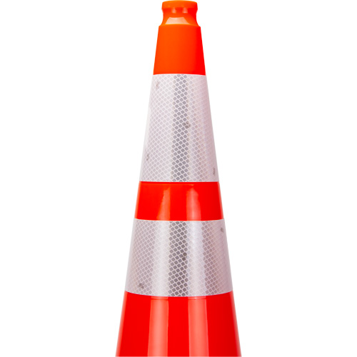 Premium Traffic Cone, 36", Orange, 4" & 6" Reflective Collar(s) Groupe Belzile Dickner