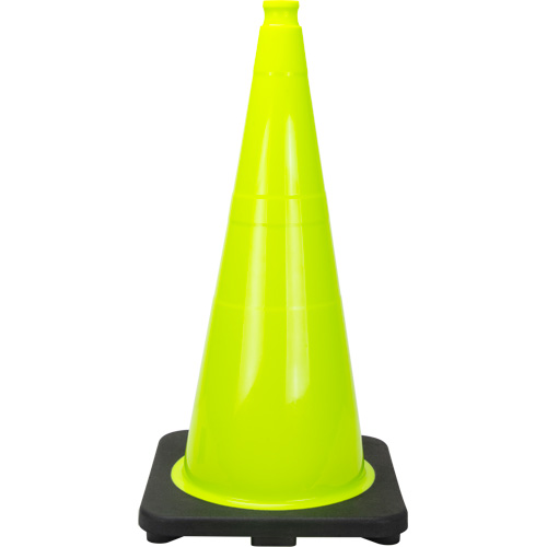 Premium Traffic Cone, 28", Lime Green Groupe Belzile Dickner
