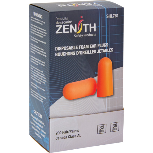 Foam Earplugs, Pair - Polybag Groupe Belzile Dickner