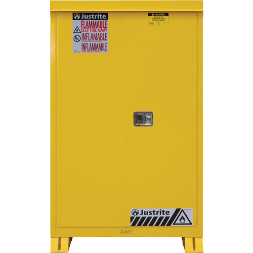 Outdoor Flammable Storage Cabinet, 45 gal., 2 Door, 43" W x 65" H x 18" D Groupe Belzile Dickner