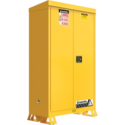 Outdoor Flammable Storage Cabinet, 45 gal., 2 Door, 43" W x 65" H x 18" D Groupe Belzile Dickner