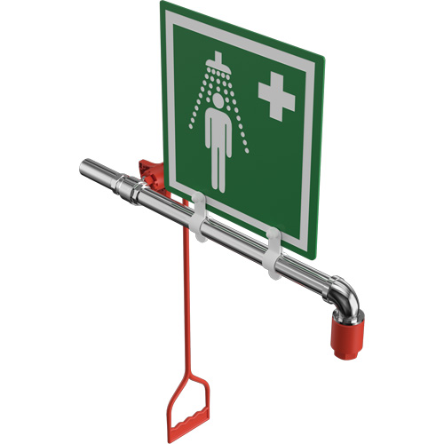 Douche de rinçage, Montage sur canalisation circulaire Groupe Belzile Dickner