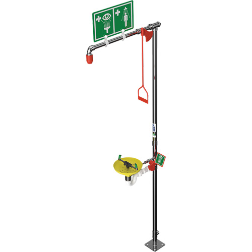 Combination Shower with Open ABS Bowl & Top Inlet, Pedestal Groupe Belzile Dickner