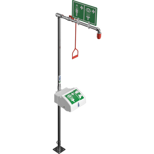 Douche combin&eacute;e avec cuvette ferm&eacute;e en ABS et entr&eacute;e inf&eacute;rieure, Socle Groupe Belzile Dickner