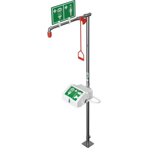 Douche combin&eacute;e avec cuvette ferm&eacute;e en ABS et entr&eacute;e sup&eacute;rieure, Socle Groupe Belzile Dickner