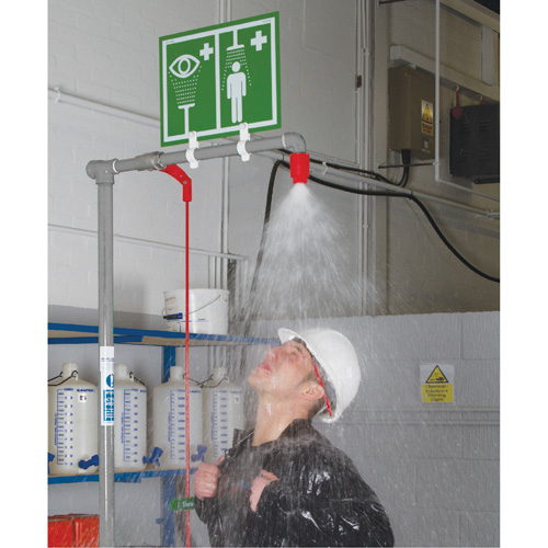 Combination Shower with Closed ABS Bowl & Top Inlet, Pedestal Groupe Belzile Dickner