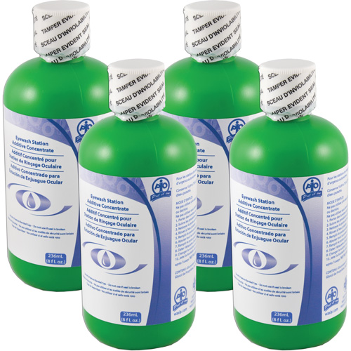 Additive to Preserve Water in Self-Contained Emergency Eye Wash Stations, Canada, 4 Pack, 8 oz. Groupe Belzile Dickner