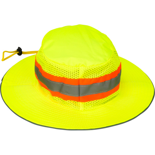 Chapeau de p&ecirc;cheur &agrave; refroidissement par &eacute;vaporation, Lime haute visibilit&eacute; Groupe Belzile Dickner