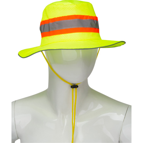 Chapeau de p&ecirc;cheur &agrave; refroidissement par &eacute;vaporation, Lime haute visibilit&eacute; Groupe Belzile Dickner