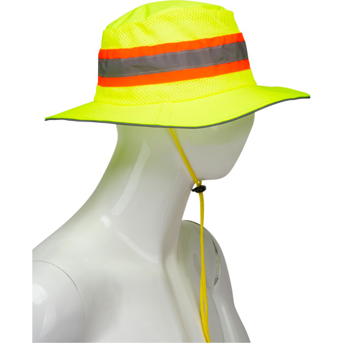 Chapeau de p&ecirc;cheur &agrave; refroidissement par &eacute;vaporation, Lime haute visibilit&eacute; Groupe Belzile Dickner