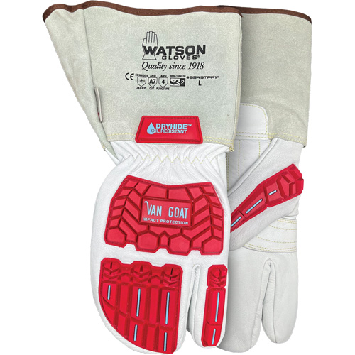 Van Goat 1-Finger Cut-Resistant Mitts, Size Medium, Goatskin Shell, ASTM ANSI Level A7 Groupe Belzile Dickner