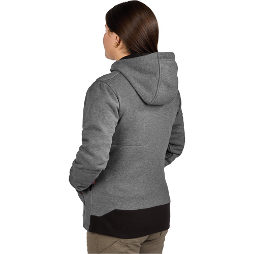 M12 Heated Hoodie with Battery, Women's, Medium, Grey, Poly-Cotton Groupe Belzile Dickner