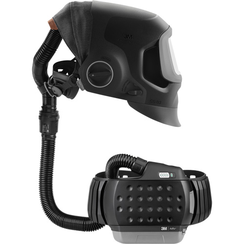 Casque de soudage Speedglas G5-03 Pro-Air avec syst&egrave;me de respirateur d'&eacute;puration d'air propuls&eacute; Adflo — SANS filtre autoassombrissant, Masque de soudage, Pile Lithium-ion Groupe Belzile Dickner