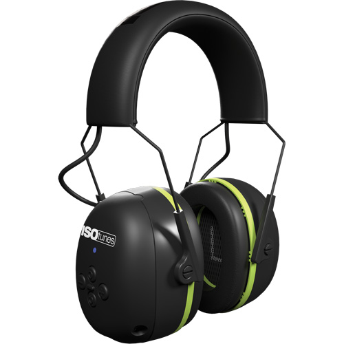 &eacute;couteurs Bluetooth Air Defender noir & vert, Style Bandeau, 24 dB Groupe Belzile Dickner