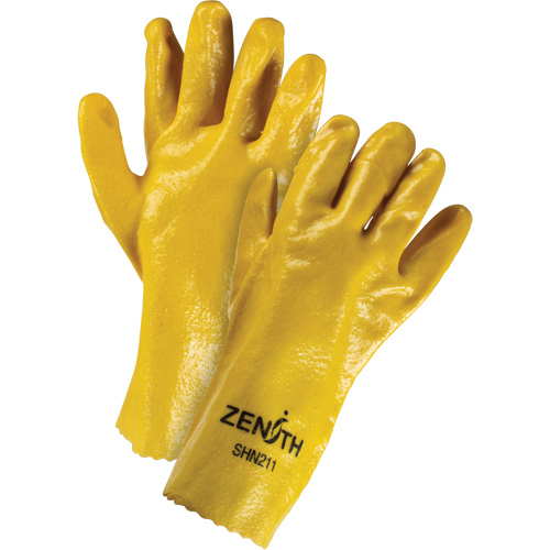 Gants &agrave; fini rugueux et r&eacute;sistants aux produits chimiques, Taille 9, 12" lo, PVC, Doublure en Interlock, 47-mil Groupe Belzile Dickner