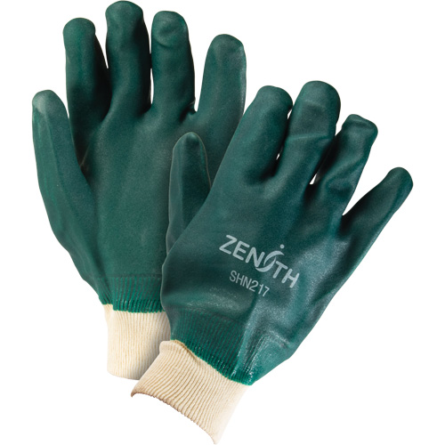 Gants verts &agrave; double enduit, 10" lo, PVC, Doublure en Jersey de coton, 70 mils Groupe Belzile Dickner