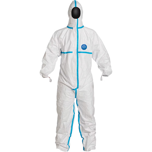 Hooded Coveralls, X-Large, White, Tyvek&reg; 600 Groupe Belzile Dickner