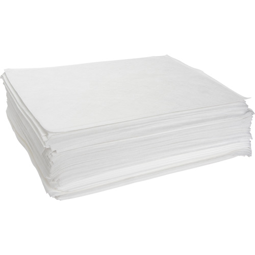 Meltblown Sorbent Pads, Oil Only, 15" x 19", 14 gal. Absorbancy Groupe Belzile Dickner