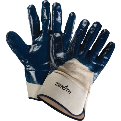 Heavyweight Safety Cuff Gloves, 11/2X-Large, Nitrile Coating, Cotton Shell Groupe Belzile Dickner