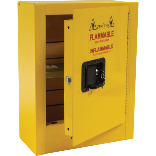 Mini Flammable Safety Cabinet, 2 Gal., 1 Door, 17" W x 22" H x 8" D Groupe Belzile Dickner