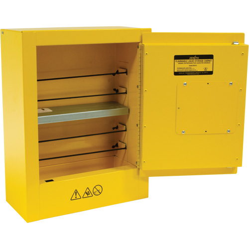 Mini Flammable Safety Cabinet, 2 Gal., 1 Door, 17" W x 22" H x 8" D Groupe Belzile Dickner
