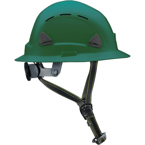 Fibre Metal Climbing Style Helmet with Full Brim, Meets CSA Type 2, Ratchet Suspension, Vented Groupe Belzile Dickner