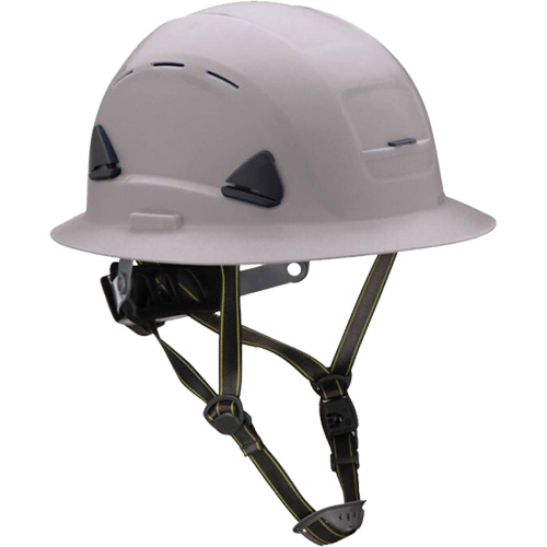 Fibre Metal Climbing Style Helmet with Full Brim, Meets CSA Type 2, Ratchet Suspension, Vented Groupe Belzile Dickner
