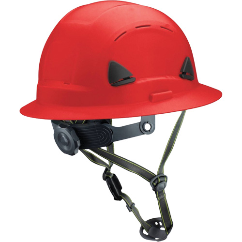 Fibre Metal Climbing Style Helmet with Full Brim, Meets CSA Type 2, Ratchet Suspension, Vented Groupe Belzile Dickner